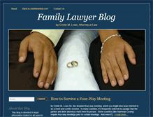 Tablet Screenshot of familylawyerblog.org